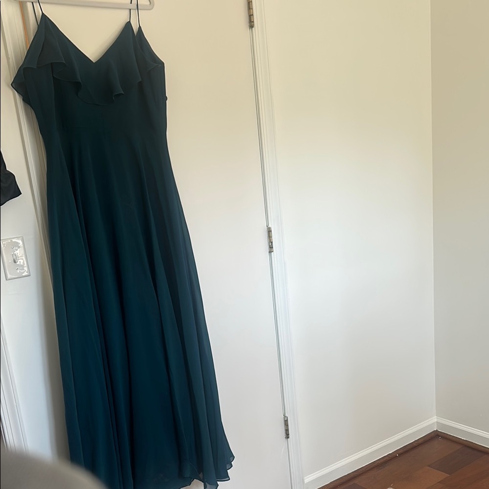 Elegant Teal Evening Gown